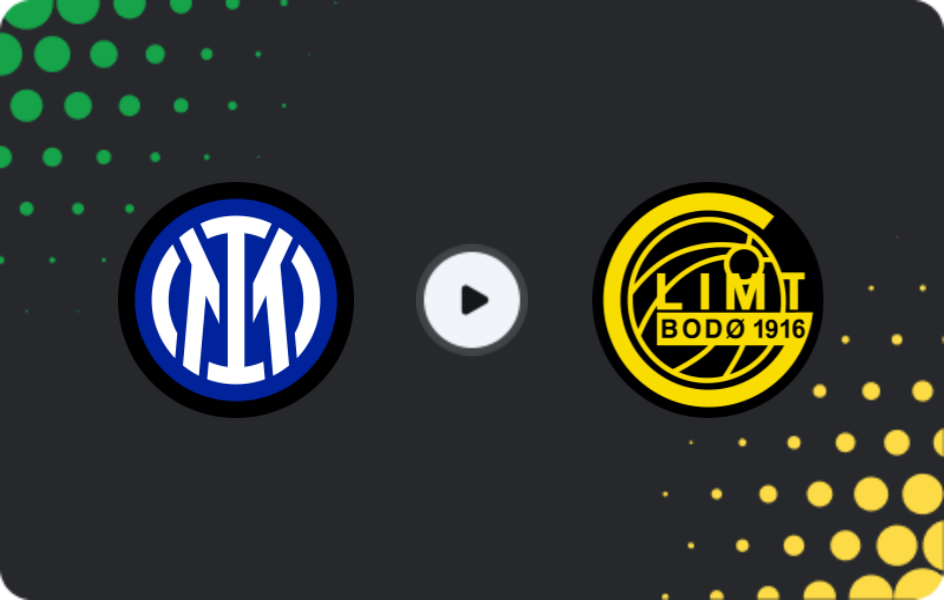Where to watch Inter — Bodo/Glimt, Champions League, 24.02.2026