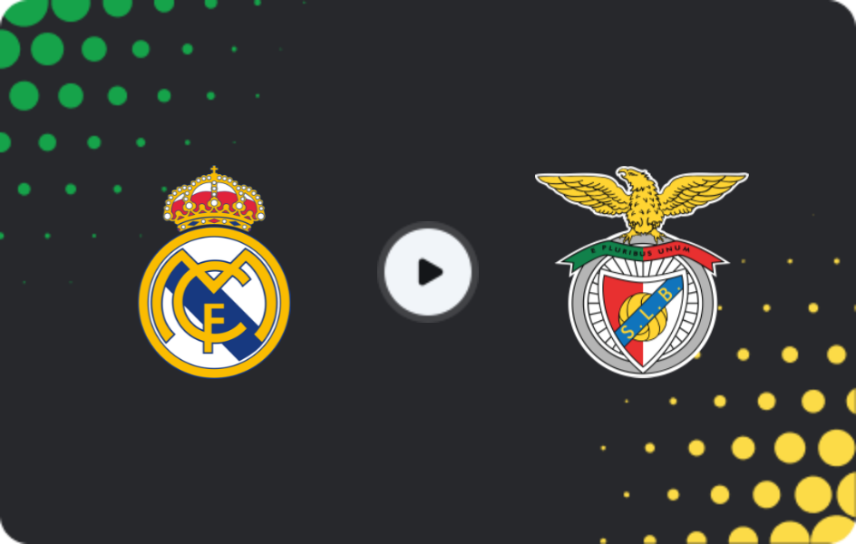 Where to watch Real Madrid — Benfica, Champions League, 25.02.2026