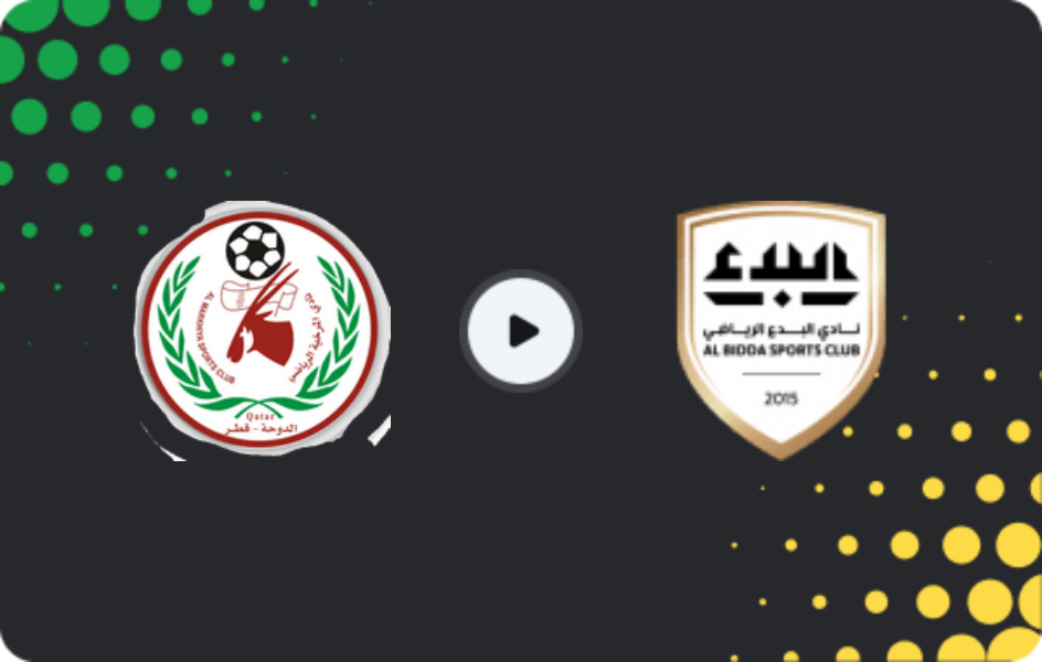 Where to watch Al-Markhiya — Al Bidda SC, Second Division, 08.02.2026