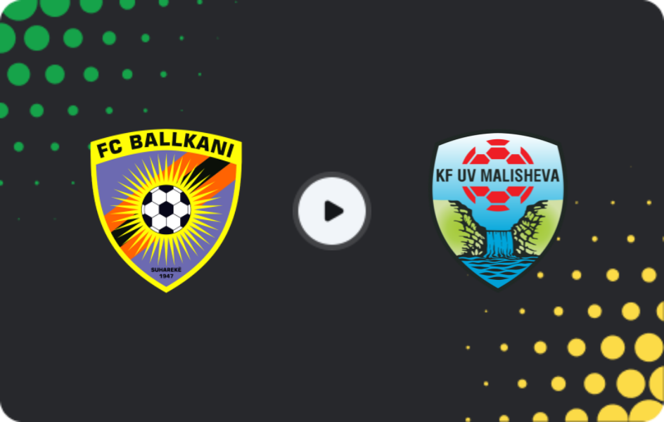Where to watch Ballkani — Malisheva, Superliga, 15.02.2026