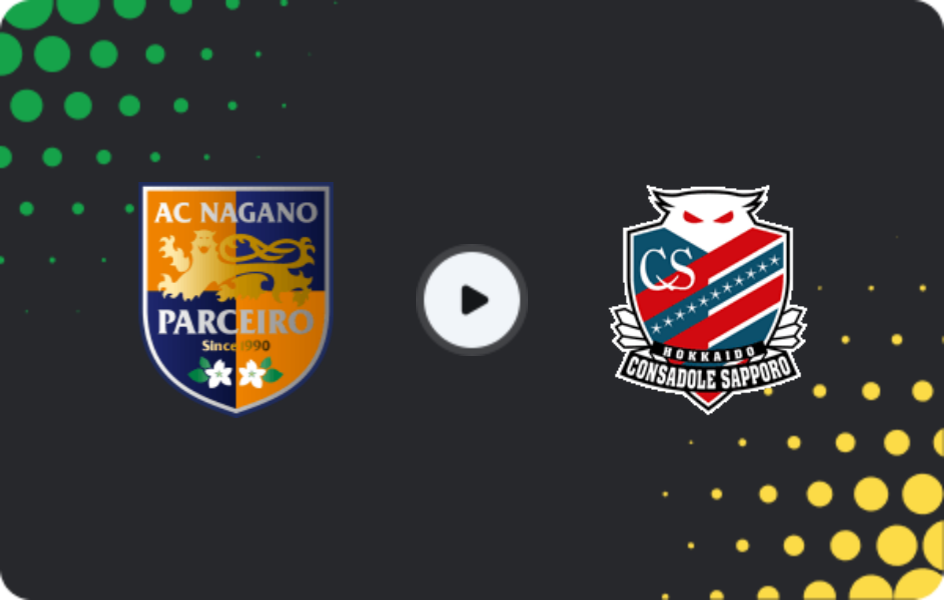 Where to watch Parceiro Nagano — Consadole Sapporo, J2 League, 21.02.2026