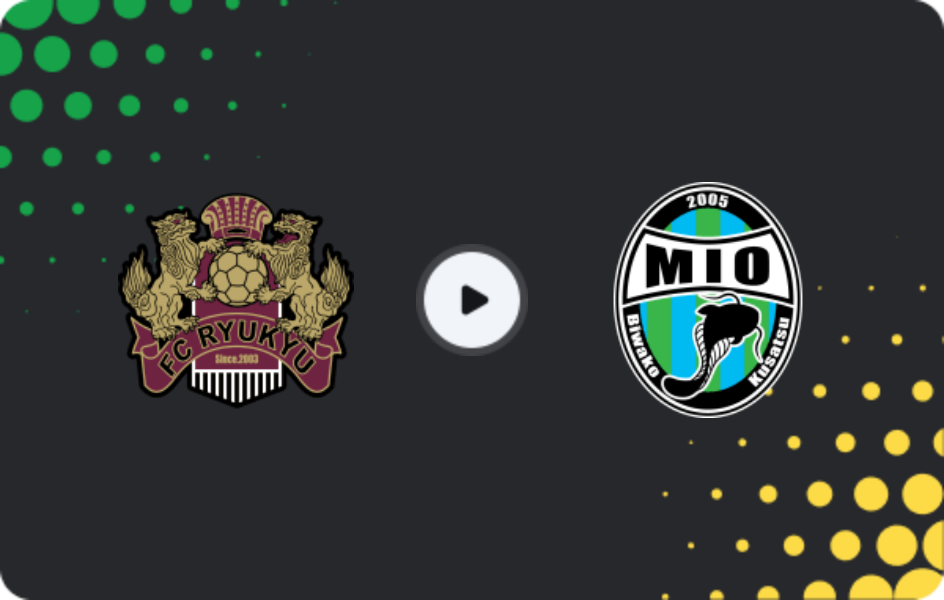 Where to watch FC Ryukyu — Biwako Shiga, J2 League, 21.02.2026