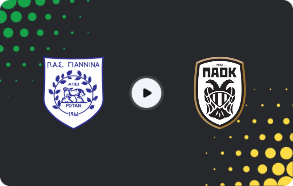 Where to watch PAS Giannina — PAOK II, Super League 2, 22.02.2026