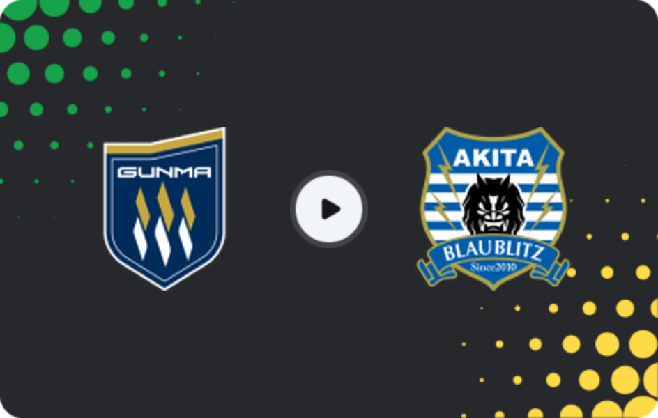Where to watch Thespakusatsu Gunma — Blaublitz Akita, J2 League, 28.02.2026