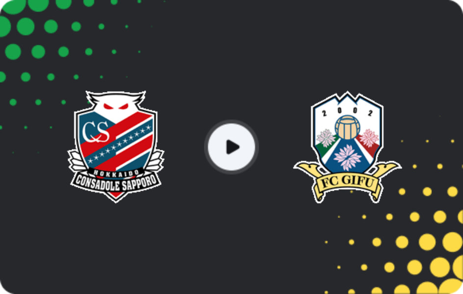 Where to watch Consadole Sapporo — FC Gifu, J2 League, 28.02.2026