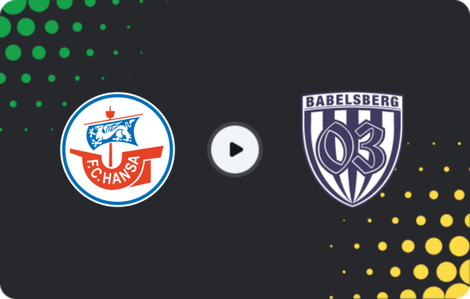 Where to watch Hansa Rostock U19 — Babelsberg U19, U19 Bundesliga, 08.02.2026