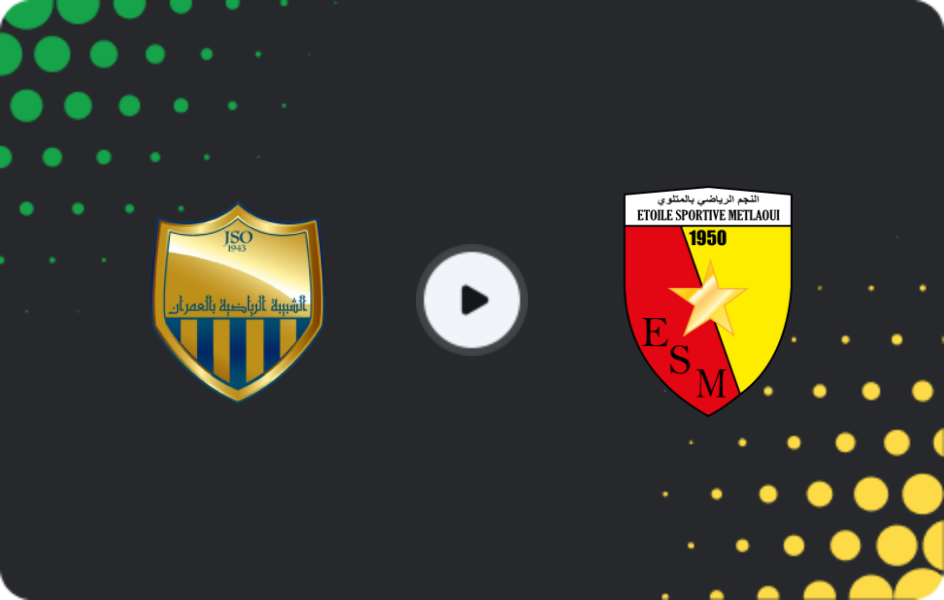 Where to watch Jeunesse Sportive Omrane — ES Metlaoui, Ligue 1, 08.02.2026