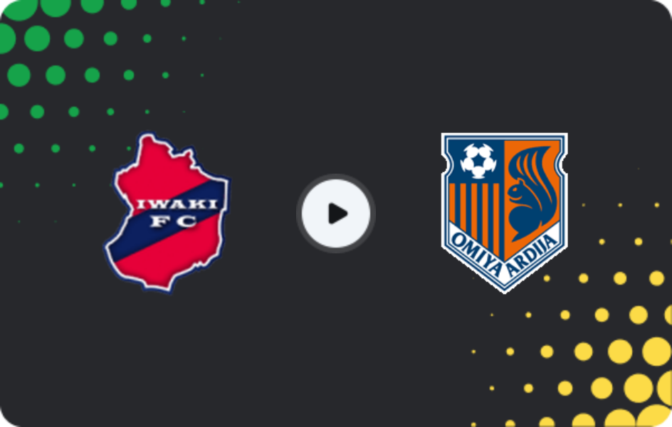 Where to watch Iwaki — Omiya Ardija, J2 League, 07.03.2026