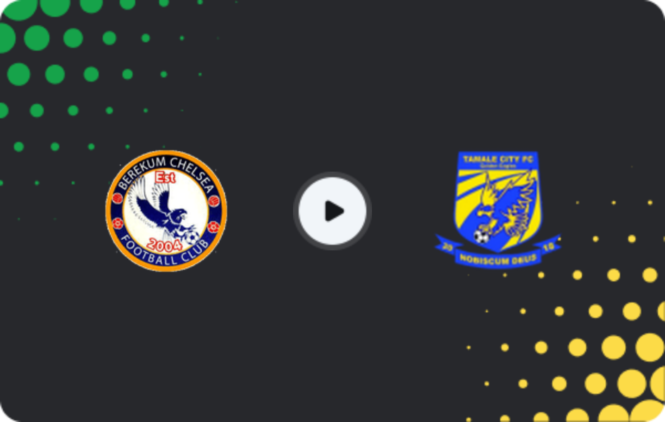 Where to watch Berekum Chelsea — Tamale City, Cup, 07.02.2026