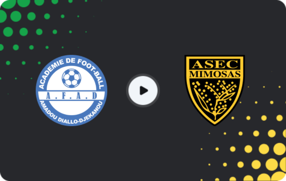 Where to watch AFAD — ASEC Mimosas, Ligue 1, 08.02.2026