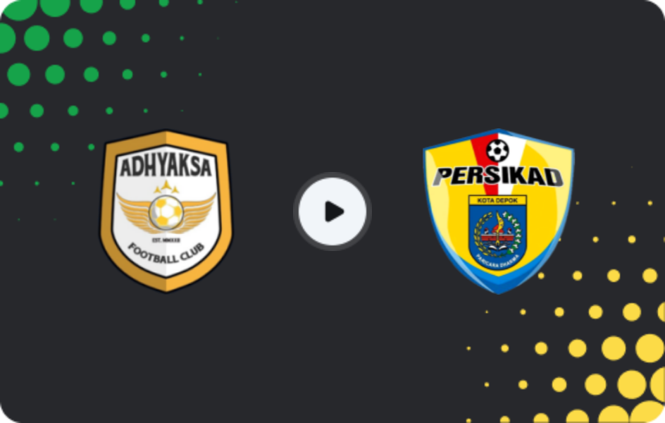 Where to watch Adhyaksa — Persikad Depok FC, Liga 2, 14.02.2026