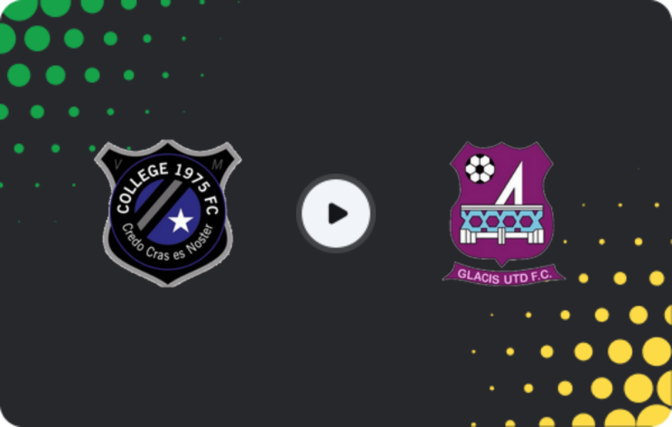 Where to watch College 1975 — Glacis United, Rock Cup, 14.02.2026