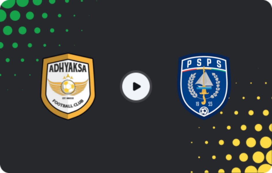 Where to watch Adhyaksa — PSPS, Liga 2, 20.02.2026