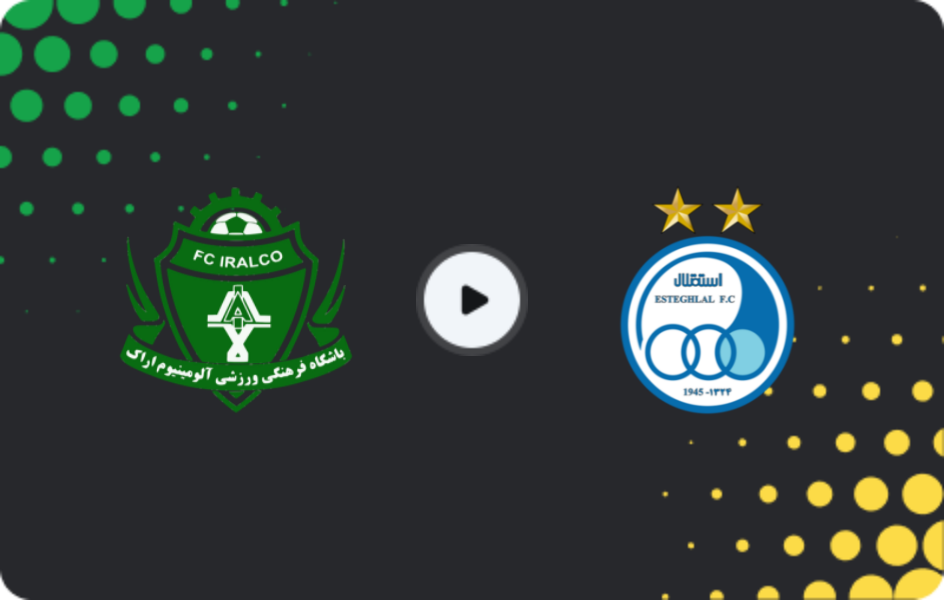 Where to watch Aluminium Arak — Esteghlal FC, Persian Gulf Pro League, 07.03.2026