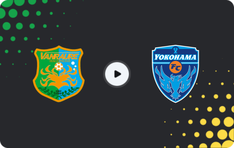 Where to watch Vanraure Hachinohe — Yokohama FC, J2 League, 08.03.2026