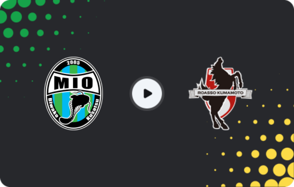 Where to watch Biwako Shiga — Roasso Kumamoto, J2 League, 08.03.2026