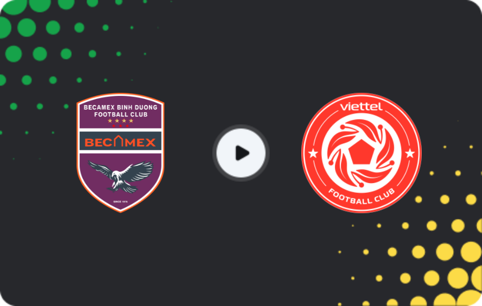 Where to watch Becamex — Viettel, V-League 1, 08.03.2026