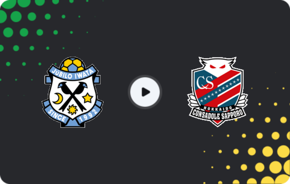 Where to watch Jubilo Iwata — Consadole Sapporo, J2 League, 14.03.2026