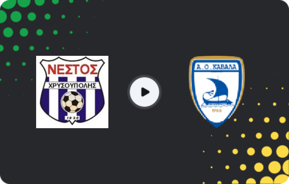 Where to watch Nestos Chrisoupolis — Kavala, Super League 2, 15.03.2026
