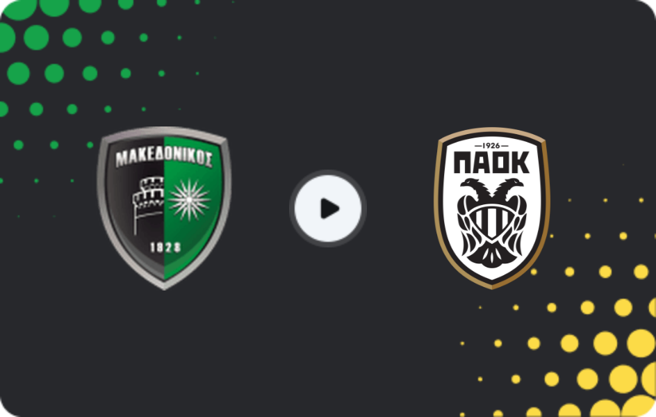 Where to watch Makedonikos Neapolis — PAOK II, Super League 2, 15.03.2026