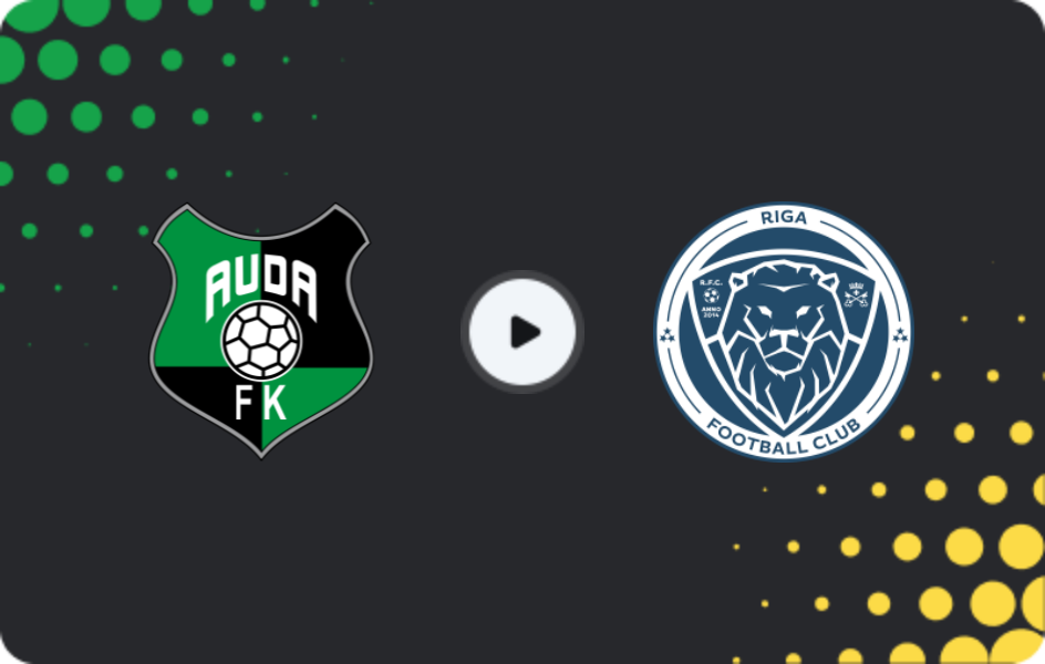 Where to watch Auda — Riga, Virsliga, 20.03.2026