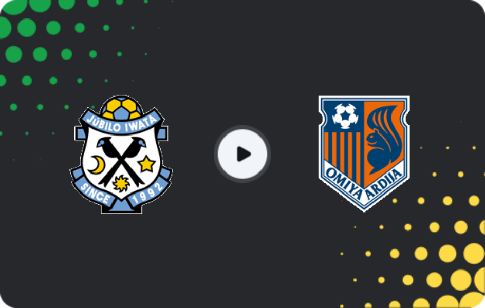 Where to watch Jubilo Iwata — Omiya Ardija, J2 League, 21.03.2026