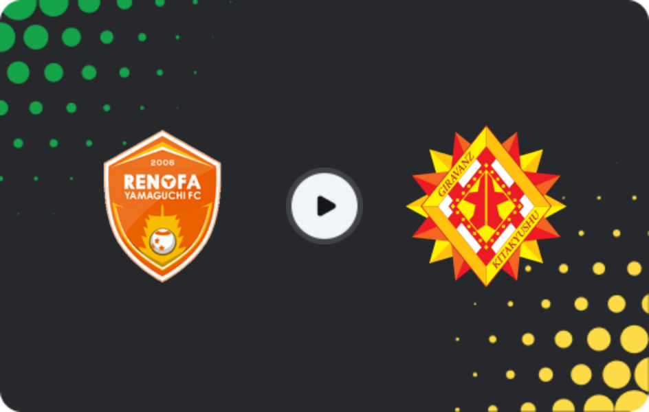 Where to watch Renofa Yamaguchi — Kitakyushu, J2 League, 22.03.2026