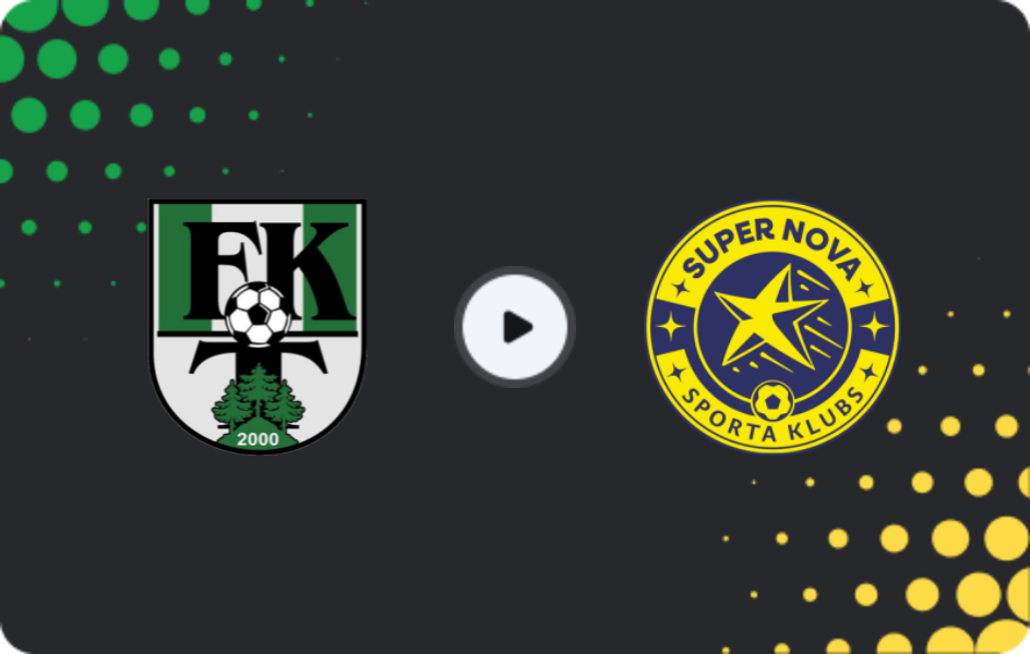 Where to watch Tukums — Super Nova, Virsliga, 22.03.2026