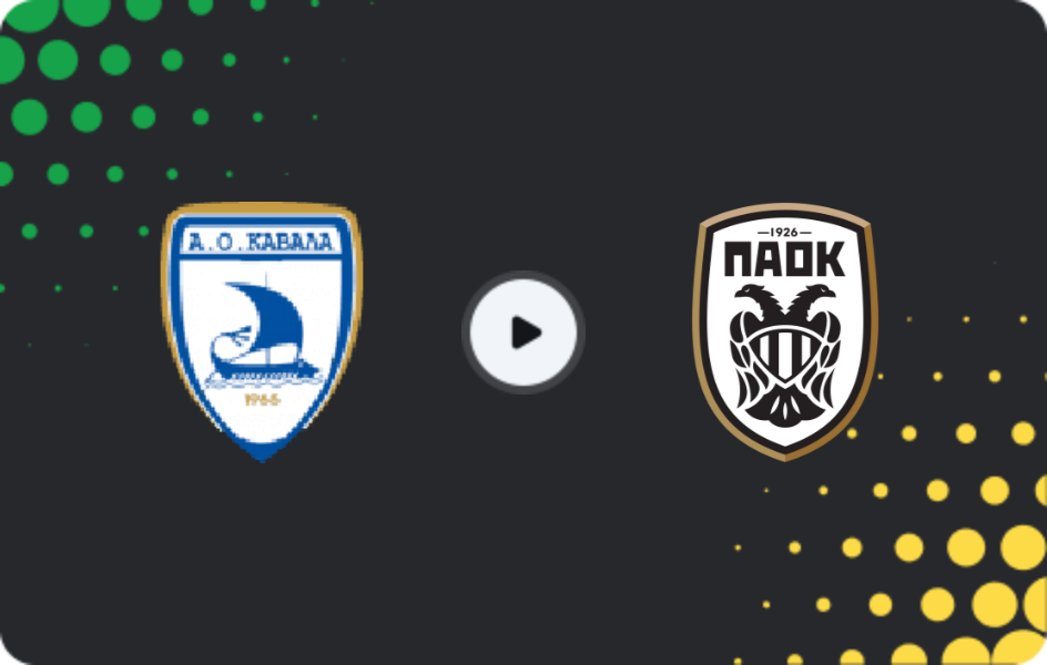 Where to watch Kavala — PAOK II, Super League 2, 22.03.2026