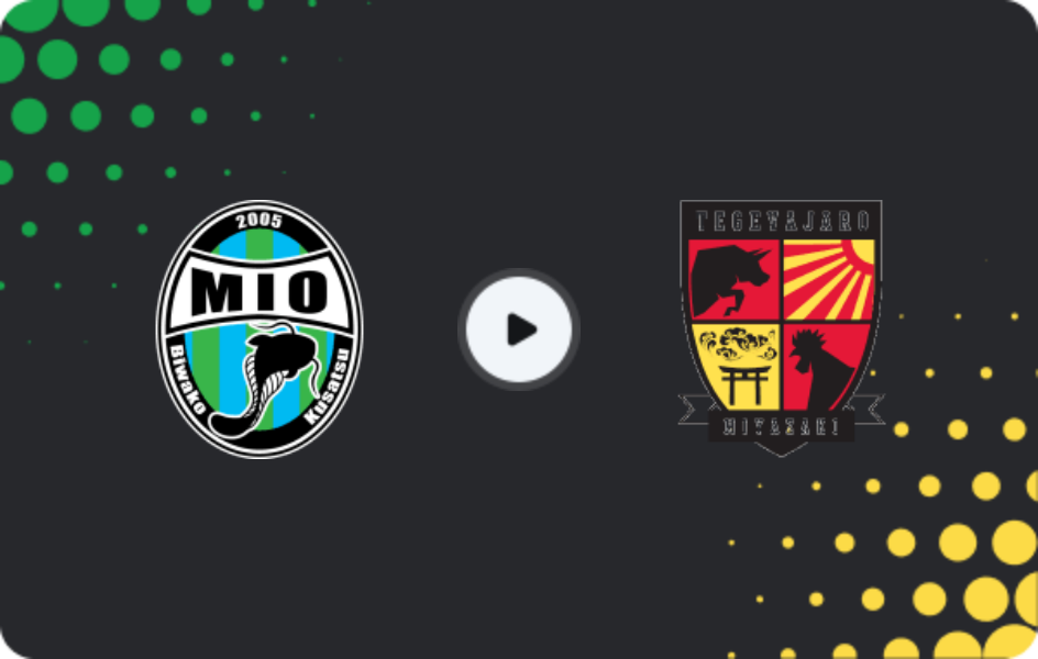 Where to watch Biwako Shiga — Tegevajaro Miyazaki, J2 League, 29.03.2026