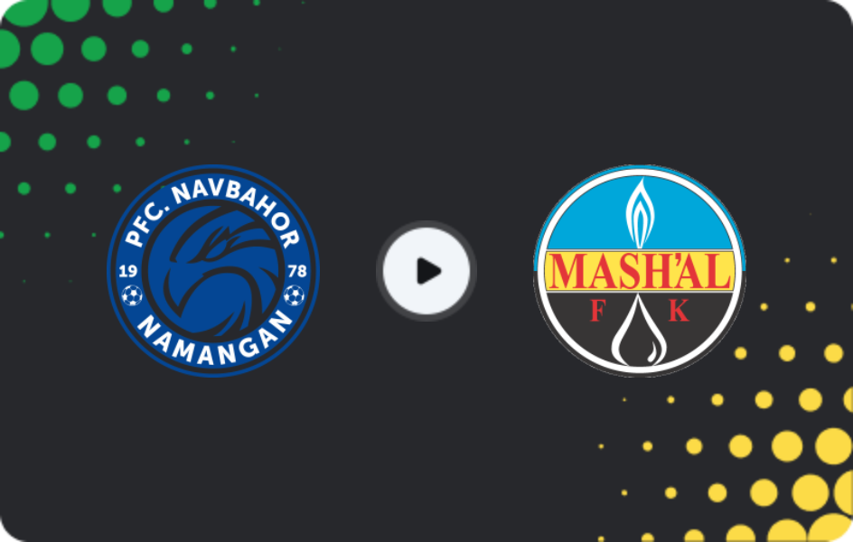 Where to watch Navbahor — Mash'al, Super League, 02.04.2026