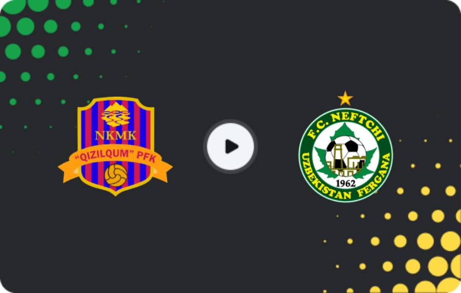 Where to watch Qizilqum — Neftchi Fergana, Super League, 02.04.2026
