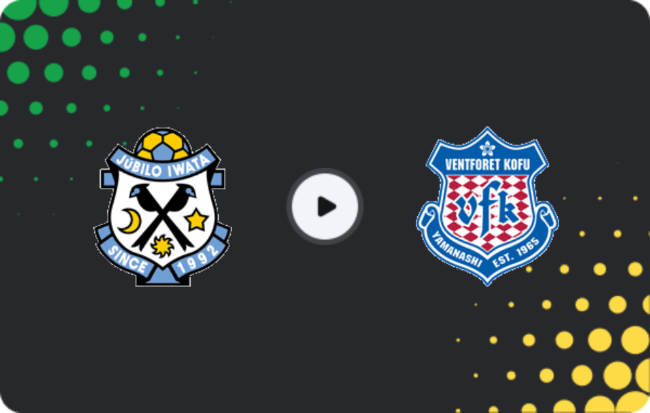 Where to watch Jubilo Iwata — Ventforet Kofu, J2 League, 04.04.2026