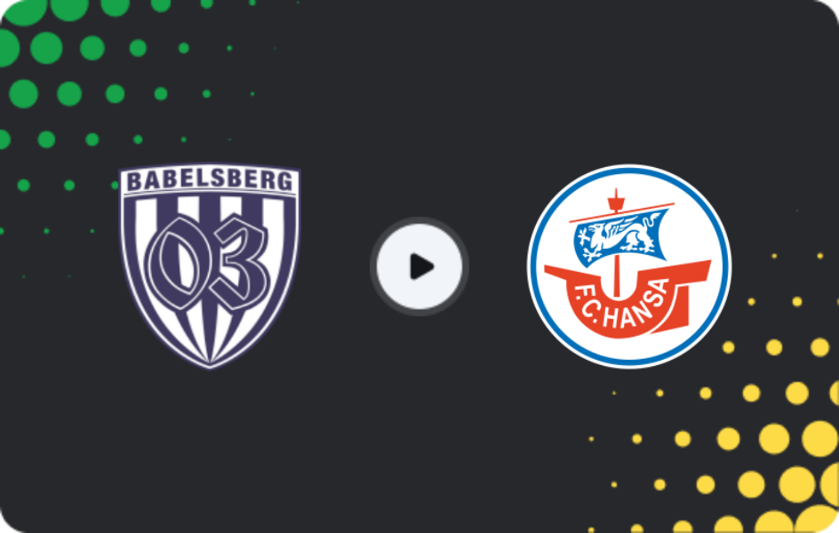 Where to watch Babelsberg U19 — Hansa Rostock U19, U19 Bundesliga, 11.04.2026