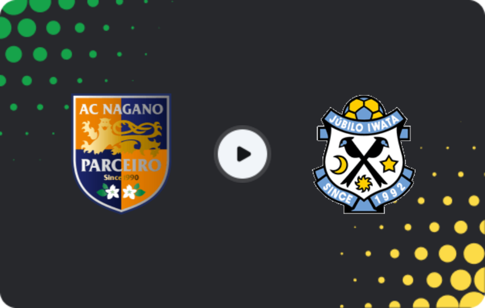 Where to watch Parceiro Nagano — Jubilo Iwata, J2 League, 12.04.2026