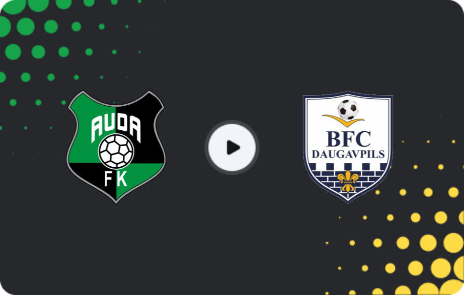 Where to watch Auda — Daugavpils, Virsliga, 12.04.2026