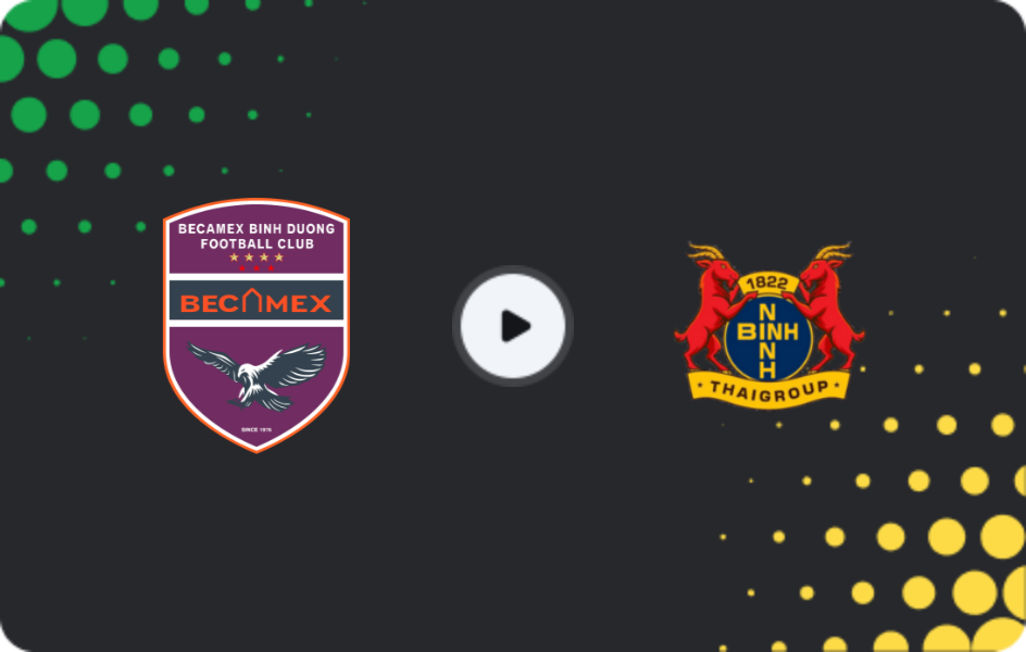 Where to watch Becamex — Ninh Bình FC, V-League 1, 12.04.2026