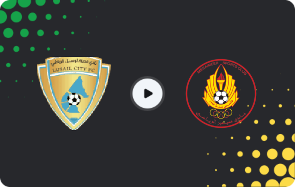 Where to watch Lusail City — Al Mesaimeer, Second Division, 12.04.2026