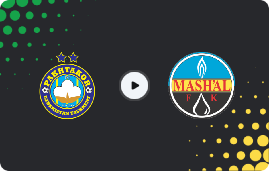 Where to watch Pakhtakor — Mash'al, Super League, 12.04.2026