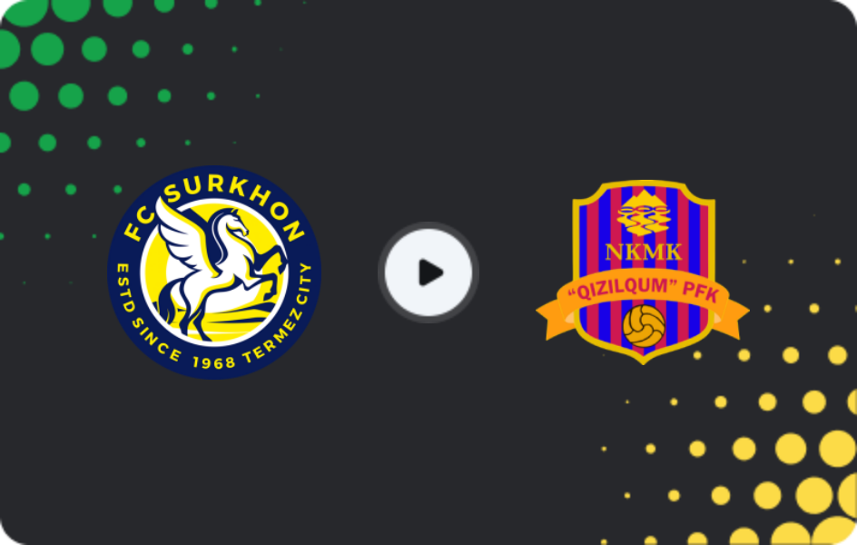 Where to watch Surkhon — Qizilqum, Super League, 17.04.2026