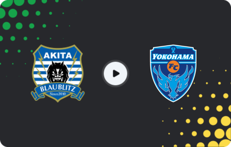 Where to watch Blaublitz Akita — Yokohama FC, J2 League, 19.04.2026