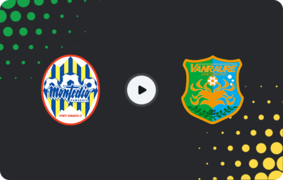 Where to watch Montedio Yamagata — Vanraure Hachinohe, J2 League, 19.04.2026