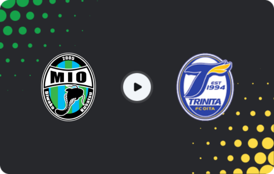 Where to watch Biwako Shiga — Oita Trinita, J2 League, 19.04.2026