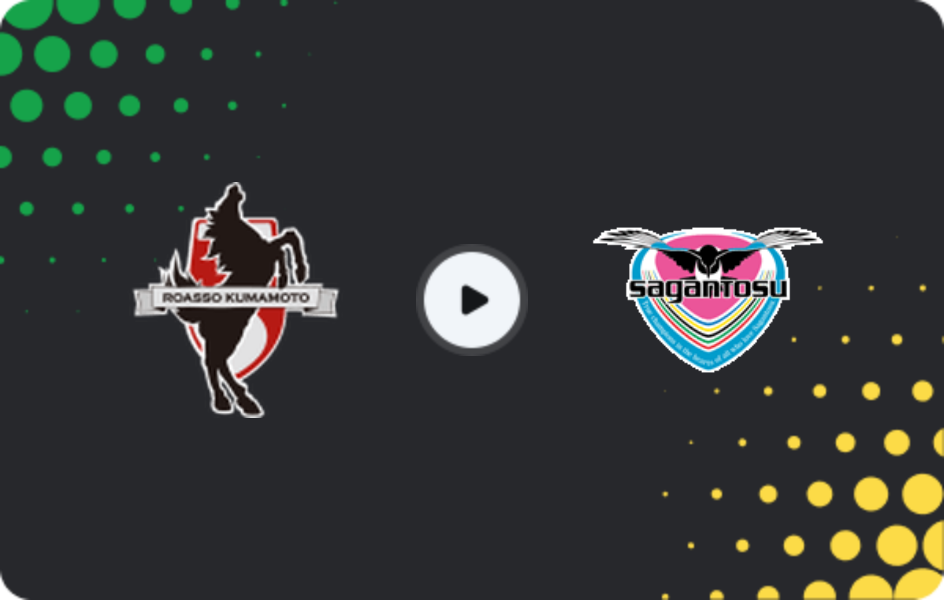 Where to watch Roasso Kumamoto — Sagan Tosu, J2 League, 19.04.2026