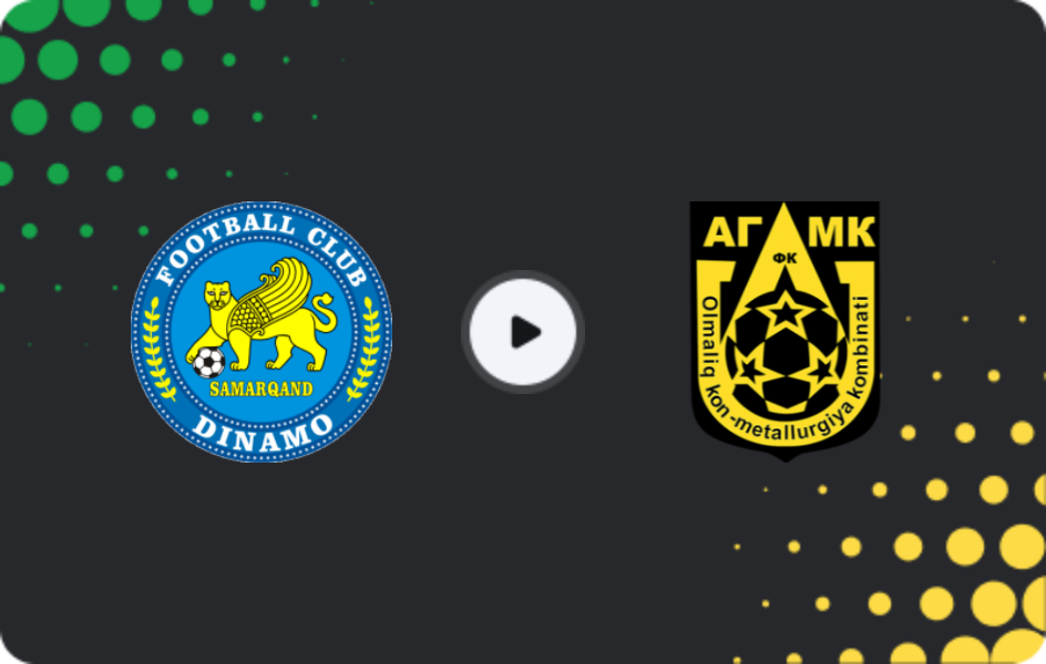 Where to watch Dinamo Samarqand — Olmaliq, Super League, 22.04.2026