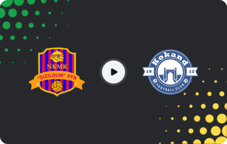 Where to watch Qizilqum — Kokand 1912, Super League, 22.04.2026