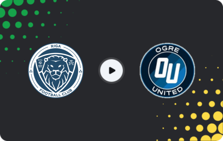 Where to watch Riga — Ogre United, Virsliga, 22.04.2026