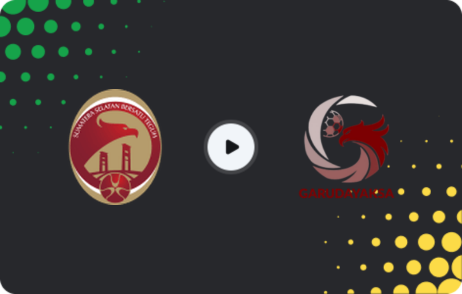 Where to watch Sriwijaya FC — Garudayaksa, Liga 2, 25.04.2026