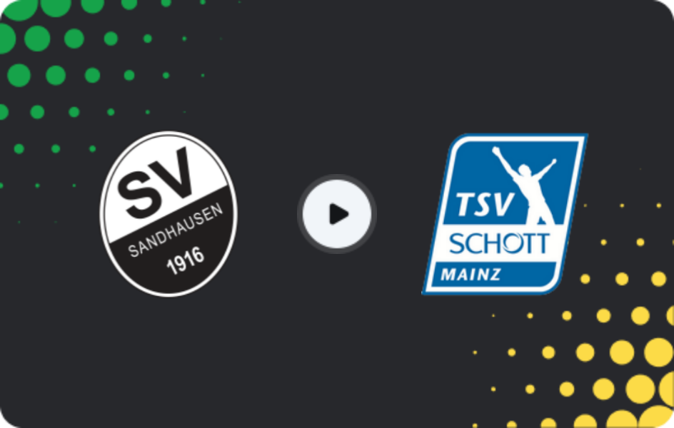 Where to watch Sandhausen U19 — Schott Mainz U19, U19 Bundesliga, 26.04.2026