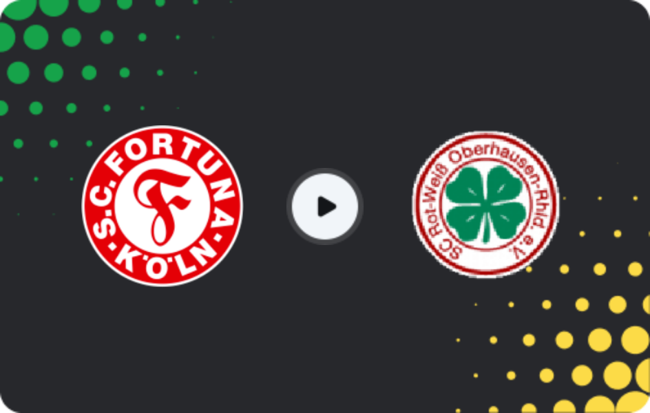 Where to watch Fortuna Köln U19 — RW Oberhausen U19, U19 Bundesliga, 26.04.2026